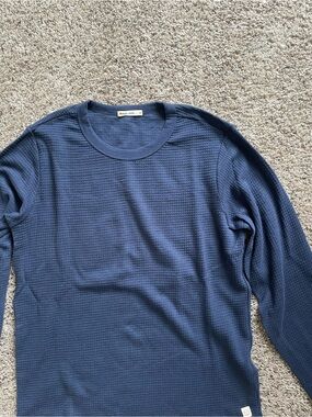 Marine Layer Waffle Knit Long Sleeve Tee